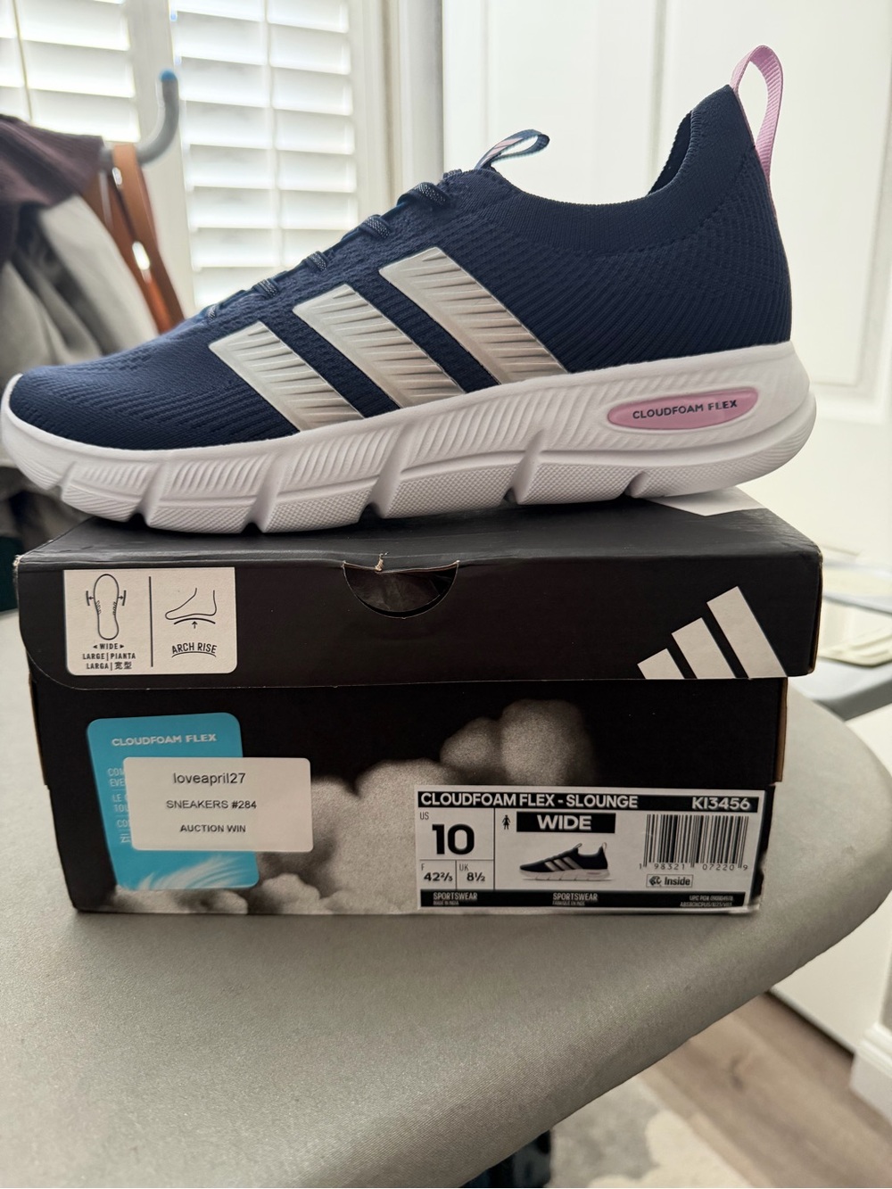 NIB Adidas Cloudfoam Flex Slip-On Women's Sneaker 10M